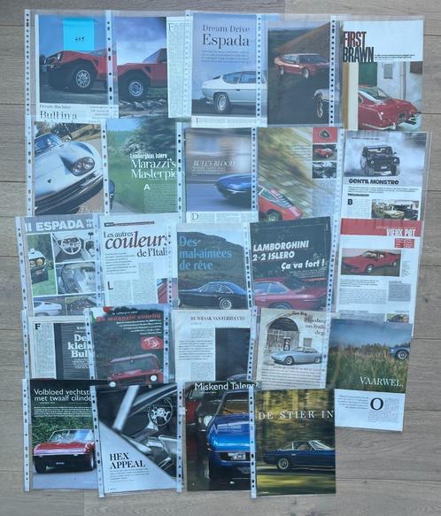 LAMBORGHINI - ARTIKELS, Boeken, Auto's | Folders en Tijdschriften, Ophalen of Verzenden