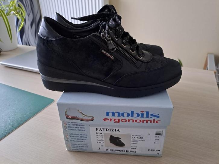 Lage lederen damesschoenen 36 Mephisto Mobils Ergonomic, Kleding | Dames, Schoenen, Lage of Enkellaarzen, Zwart, Ophalen of Verzenden