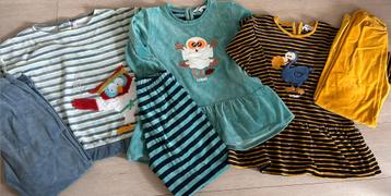WOODY pyjama's velours maat 128 - 8 jaar beschikbaar voor biedingen