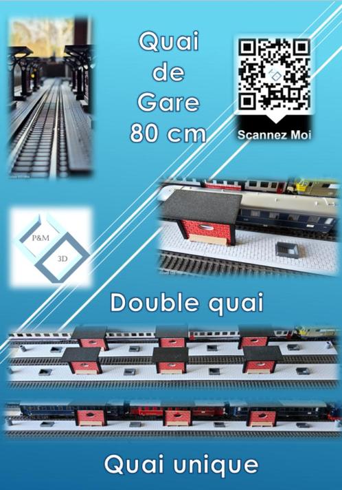 Quai de gare HO 1/87 pour rails Marklin C - Trix C, Hobby & Loisirs créatifs, Trains miniatures | HO, Neuf, Rails, Trix, Enlèvement ou Envoi