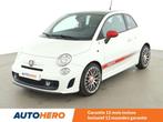 Abarth 500 1.4 Turbo Custom (bj 2015), Auto's, Abarth, Voorwielaandrijving, Wit, Handgeschakeld, Grijs