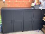 IKEA BRIMNES Kast met deuren, zwart, 78x95 cm, Huis en Inrichting, Kasten | Overige, Ophalen, Gebruikt