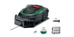 Robotmaaier Bosch Inego XS 300 18V li-ion 300m2+ accessoires, Comme neuf, Enlèvement