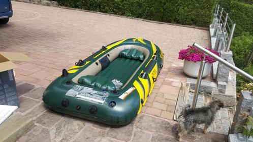 Bateau gonflable 2 personnes, Watersport en Boten, Kano's, Zo goed als nieuw, Overige typen, Twee personen, Opblaasbaar, Met peddels
