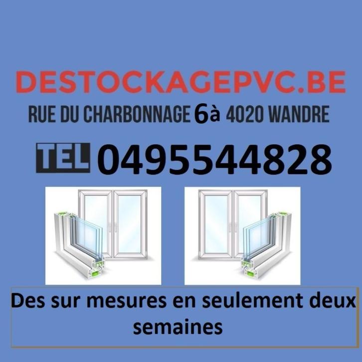 PVC ramen met dubbele beglazing, Doe-het-zelf en Bouw, Glas en Ramen, Nieuw, Gevelraam of Ruit, Dubbelglas, Ophalen