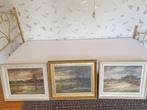 3 landschapschilderijen van de schilder A. Zwanenberg, Antiek en Kunst, Kunst | Schilderijen | Klassiek, Ophalen
