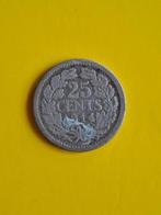 1914 Pays-Bas 25 centimes en argent Wilhelmina, Reine Wilhelmine, Monnaie en vrac, Argent, 25 centimes