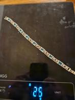 Zilveren ketting met blauwe stenen, Enlèvement, Utilisé, Argent