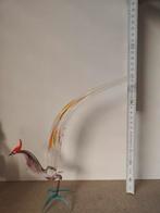 Glazen haan hoogte 25cm breedte 23cm, Antiek en Kunst, Antiek | Glaswerk en Kristal, Ophalen