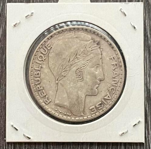 France 20 Francs « Turin » 1933 Argent TB, Postzegels en Munten, Munten | Europa | Niet-Euromunten, Frankrijk, Zilver, Ophalen of Verzenden