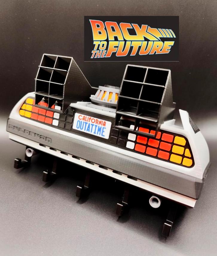 Originele 3D Back to the Future Delorean sleutelhanger, Verzamelen, Sleutelhangers, Ophalen of Verzenden
