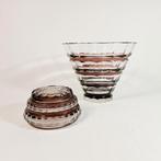 Val Saint Lambert - Vaas & Bonbonnière, Antiek en Kunst, Ophalen of Verzenden