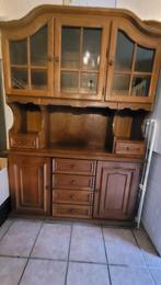 KAST vitrinekast in 2 delen GRATIS, Huis en Inrichting, Kasten | Vitrinekasten, Ophalen, Gebruikt, 100 tot 150 cm, 150 tot 200 cm