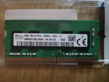 4GB DDR4 RAM 2666V Sodimm * 2 beschikbaar voor biedingen