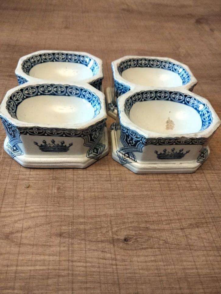 Antiek zout en pepervatje Gien, Antiek en Kunst, Antiek | Porselein, Ophalen