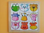 2 Houten puzzels - vul aan / vul de andere helft aan, Ophalen, Minder dan 10 stukjes, Gebruikt, Van hout