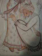 Geschilderd kunstwerk op IVO met inlegwerk kader, Enlèvement