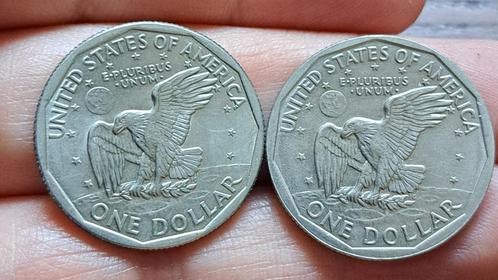 Verenigde Staten (USA) - 2x One Dollar 1979, Postzegels en Munten, Munten | Amerika, Losse munt, Noord-Amerika, Ophalen of Verzenden