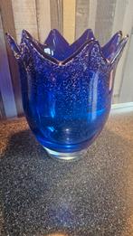 Beau vase Murano Cobalt Blue. État neuf., Ophalen