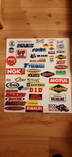 Stickers moto brommer olie enz, Motoren