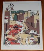 Ever Meulen gesigneerde ex-libris Mille Miglia Honda Civic, Collections, Personnages de BD, Comme neuf, Autres personnages, Image, Affiche ou Autocollant