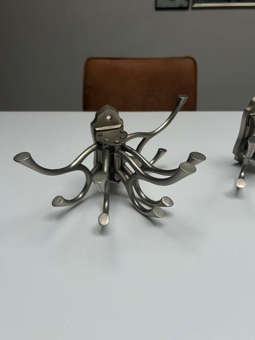 Set van 2 metalen kapstokken - plek voor 10 jassen per stuk, Huis en Inrichting, Woonaccessoires | Kapstokken, Metaal, Ophalen of Verzenden