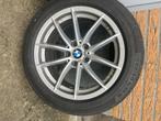 4 Jantes + pneus BMW Continental, Auto-onderdelen, Banden en Velgen, Band(en), 17 inch, Gebruikt, Personenwagen