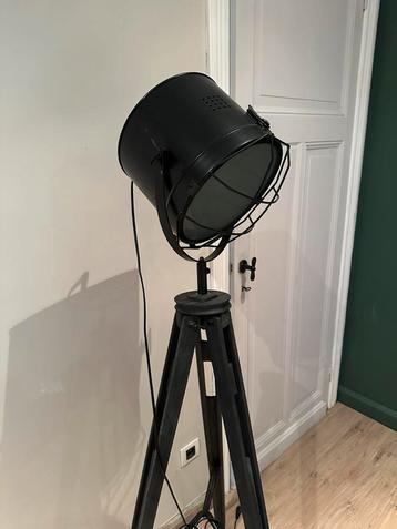 Vloerlamp driepoot zwart, Enlèvement, Comme neuf