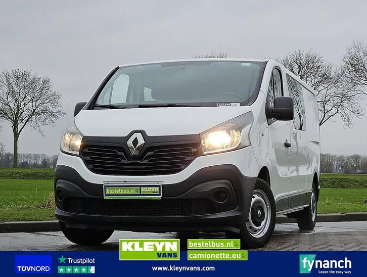 Renault TRAFIC 1.6 DCI L2H1 Dubbele Cabine, Auto's, Bestelwagens en Lichte vracht, Bedrijf, ABS, Airconditioning, Centrale vergrendeling