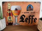 Metalen reclamebord Leffe, Ophalen of Verzenden, Nieuw, Reclamebord, Plaat of Schild, Leffe