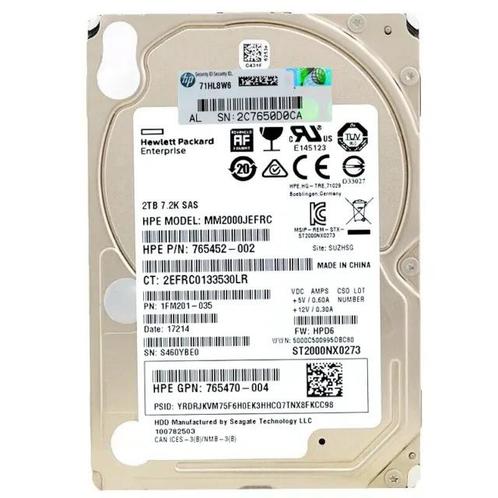 4x HP 2TB 12G SAS HDD SFF 765452-002, Informatique & Logiciels, Ordinateurs & Logiciels Autre