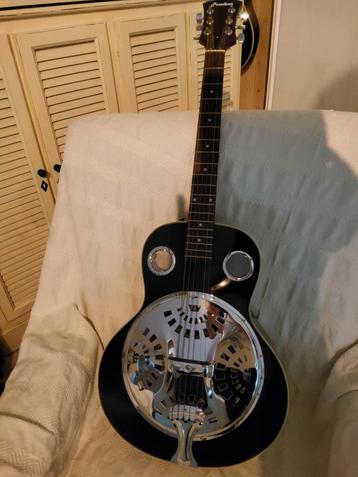 Resonator gitaar (zwart)