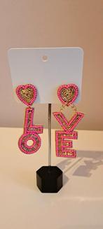 Boucles d'oreilles Happy Love, Enlèvement ou Envoi, Neuf, Rose, Pendantes