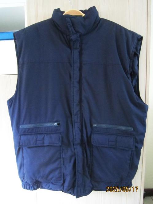 Mouwloze winterwerkjas voor heren, Kleding | Heren, Bodywarmers, Gedragen, Maat 56/58 (XL), Blauw, Verzenden
