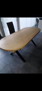 Eiken tafel, Huis en Inrichting, Tafels | Eettafels, Ophalen, Landelijke modern, Eikenhout, 50 tot 100 cm
