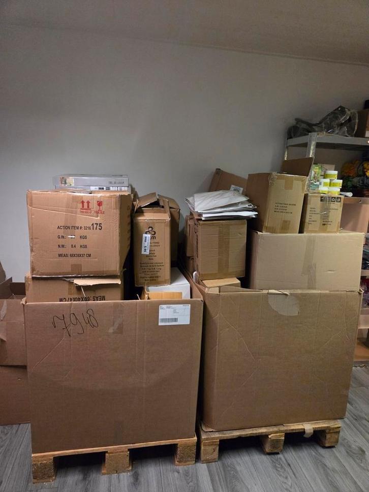 Mixpallets winkel opschoning nieuwe handel, Diversen, Rommelmarktspullen, Nieuw, Ophalen