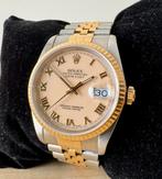 Rolex Datejust, Ivory Dial ,Two Tones Gold/Steel, Handtassen en Accessoires, Horloges | Heren, Ophalen, Gebruikt, Polshorloge
