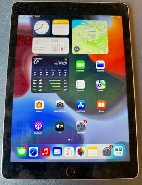 iPad Air2 5.3 128 Go model A1566, Computers en Software, Apple iPads, Gebruikt, Apple iPad Air, Wi-Fi, 10 inch, 128 GB, Grijs