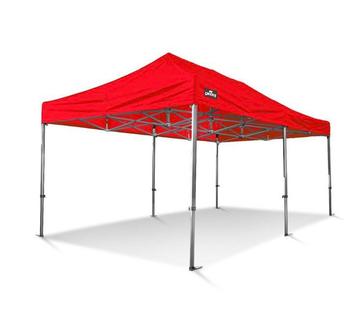 Easy up tent Grizzly rood 3x6 m beschikbaar voor biedingen