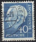 Duitsland Bundespost 1957 - Yvert 126 - Heuss (ST), Postzegels en Munten, Postzegels | Europa | Duitsland, Verzenden, Gestempeld