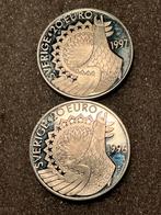 Zweden zilver €20 1996 en 1997, Postzegels en Munten, Munten | Europa | Euromunten, Ophalen of Verzenden, Zilver