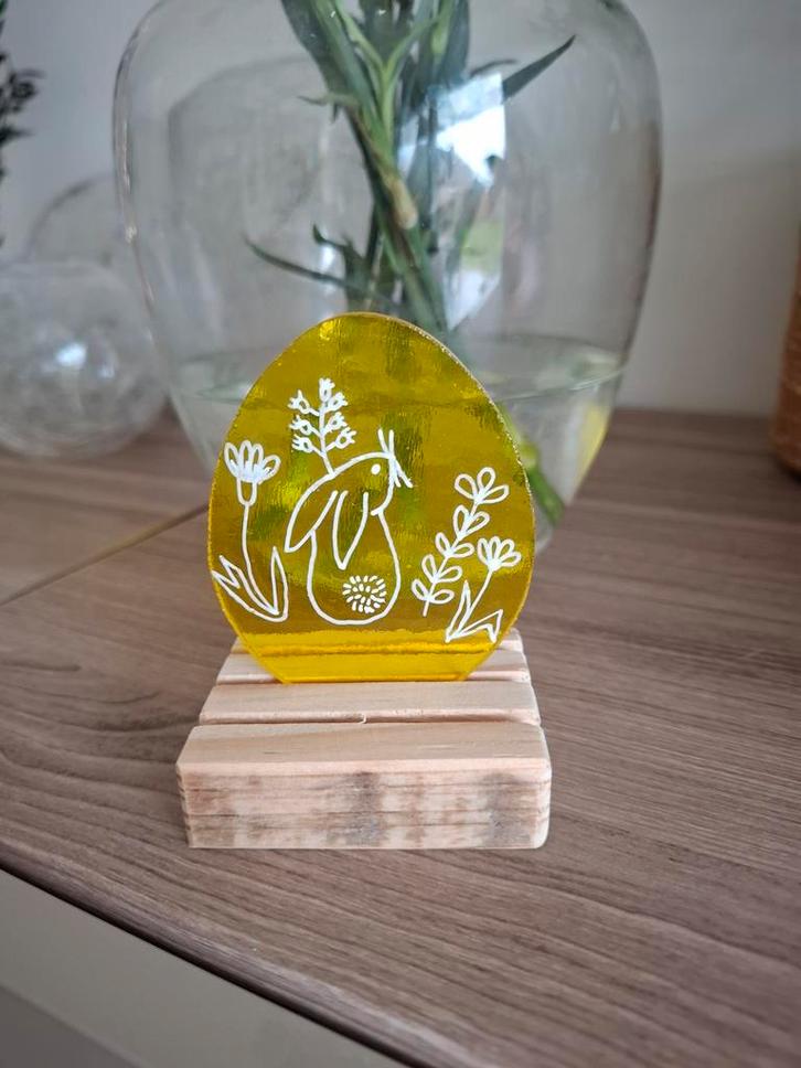 Oeuf de Pâques en verre, Antiquités & Art, Antiquités | Verre & Cristal, Enlèvement ou Envoi