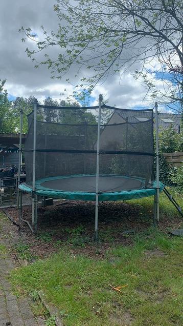 Trampoline van BERG inclusief veiligheidsnet en laddertje, Kinderen en Baby's, Speelgoed | Buiten | Trampolines, Ophalen, Gebruikt