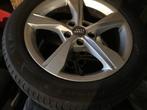 Audi A4 wielset 17’ met zomer en winterbanden, Ophalen, Gebruikt, Velg(en), 17 inch