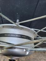 Voorwiel moter van een PELIKAAN ADVANCED, Ophalen