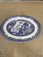 Bord - Barratts Of Staffordshire Willow Oval Serving Platter, Antiquités & Art, Enlèvement ou Envoi