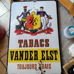 Emaille Tabak Van der Elst, Verzamelen, Ophalen, Gebruikt, Reclamebord