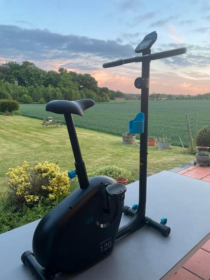 Hometrainer EB 120 - Decathlon, Sport en Fitness, Fitnessmaterialen, Zo goed als nieuw, Ophalen