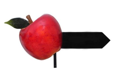 Panneau publicitaire Apple 60 cm - Tableau d'écriture Apple, Collections, Marques & Objets publicitaires, Neuf, Enlèvement ou Envoi