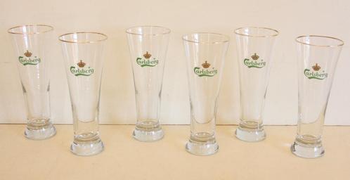 Oude Bierglazen Wieze / Carlsberg / Lamot / Stout / Jaren 60, Verzamelen, Glas en Drinkglazen, Zo goed als nieuw, Bierglas, Ophalen of Verzenden